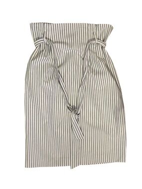 NWT! ANTONIO MELANI Jess Striped Tie Skirt in Vista/Ivory